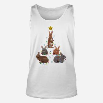 Rabbit Bunny Christmas Tree T Shirt Ornament Decor Gift Sweatshirt Unisex Tank Top | Crazezy UK