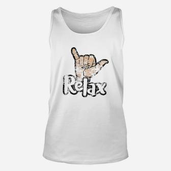 Relax Hang Loose Indoor Skydiving Wind Tunnel Flying Unisex Tank Top - Thegiftio