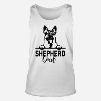 Retro German Shepherd Dad Gift Dog Owner Pet Shepard Father Unisex Tank Top | Crazezy