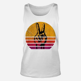 Retro Peace Shirt Love 60'S 70'S Hippie Inspired Unisex Tank Top | Crazezy
