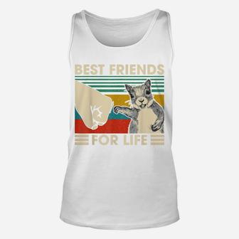 Retro Vintage Squirrel Best Friend For Life Fist Bump Unisex Tank Top | Crazezy AU