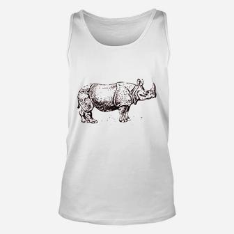 Rhinoceros Rhino Unicorn Horn Unisex Tank Top - Thegiftio UK