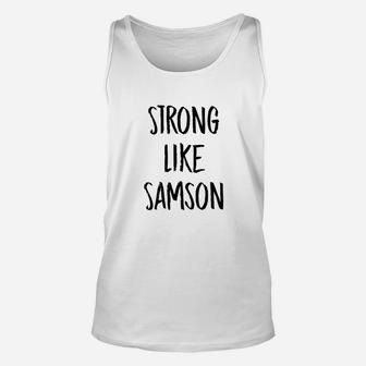 Samson Strong Hebrew Israelites Yahweh Yeshua Judah Unisex Tank Top - Thegiftio UK