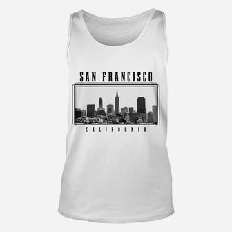 San Francisco Vintage Skyline California San Francisco Unisex Tank Top | Crazezy AU
