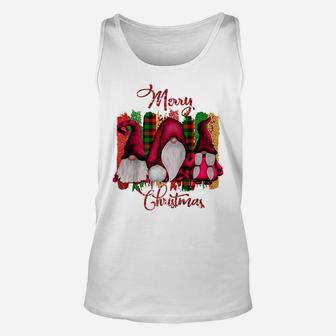 Santa Claus Garden Gnome Merry Christmas - Christmas Gnomes Raglan Baseball Tee Unisex Tank Top | Crazezy