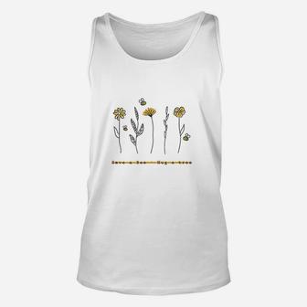 Save A Bee Hug A Tree Planet Environment Handdrawn Unisex Tank Top | Crazezy UK