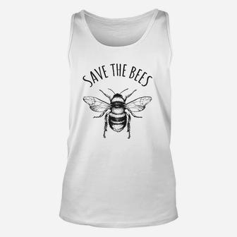 Save The Bees Earth Day Save Our Planet Environmental Unisex Tank Top | Crazezy UK