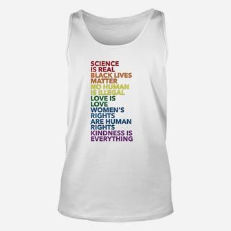 Science Is Real Unisex Tank Top | Crazezy