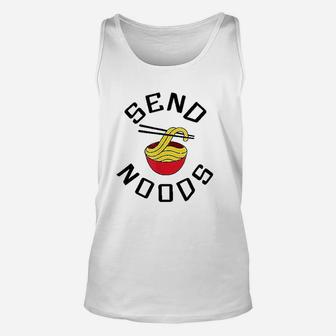Send Noods Funny Noodle Meme Asia Food Word Unisex Tank Top | Crazezy DE