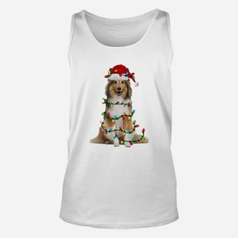 Sheltie Christmas Sweatshirt Sheltie Dog Xmas Gift Unisex Tank Top | Crazezy