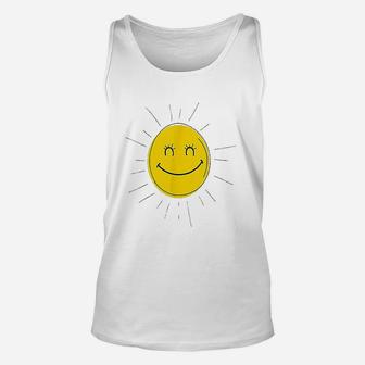Smiley Face Sunshine Sun Image Happy Fun Smile Unisex Tank Top | Crazezy