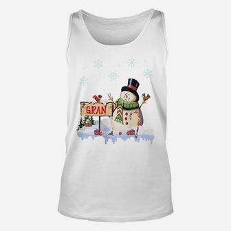 Snowman Gran Freeze Christmas Party Gift Xmas Unisex Tank Top | Crazezy UK