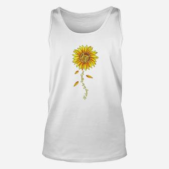 Softball Lover I Woll Be Her Biggest Fan Always Sunflower Unisex Tank Top | Crazezy CA