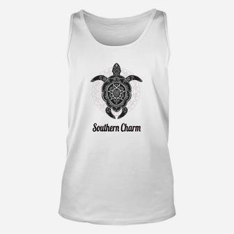 Southern Charm Turtle Unisex Tank Top | Crazezy