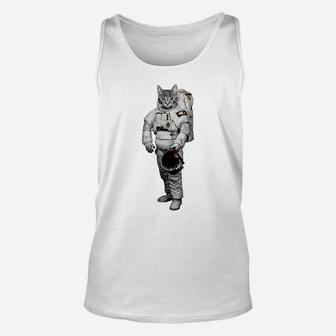 Space Cat Gift For Cat Lovers Unisex Tank Top | Crazezy