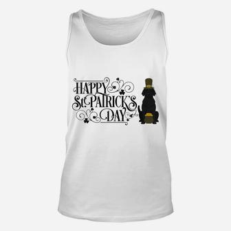 St Patricks Day Black Labrador Retriever Shirt Dog Unisex Tank Top | Crazezy CA