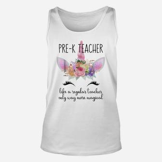 Sweet Teaching Gift Shirt For Unicorn Prek Preschool Teacher Unisex Tank Top | Crazezy UK