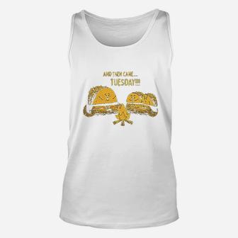 Taco Tuesday Ghost Story Funny Cinco De Mayo Mexican Food Campfire Unisex Tank Top | Crazezy CA
