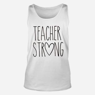 Teacher Strong Unisex Tank Top | Crazezy DE
