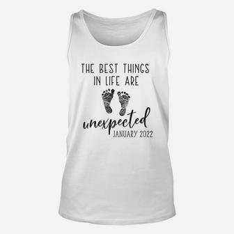 The Best Things In Life Are Unexpected Reveal Announcement Unisex Tank Top | Crazezy DE