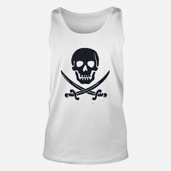The Bold Banana Pirate Skull And Crossed Unisex Tank Top | Crazezy DE