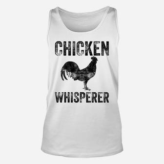 The Chicken Whisperer Funny Chicken Lover Farming Vintage Unisex Tank Top | Crazezy CA