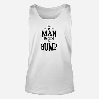 The Man Behind The Bump Unisex Tank Top | Crazezy