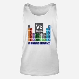 The Periodic Table Of Volleyball Standard Unisex Tank Top - Thegiftio