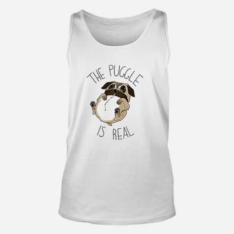 The Puggle Is Real Unisex Tank Top | Crazezy AU