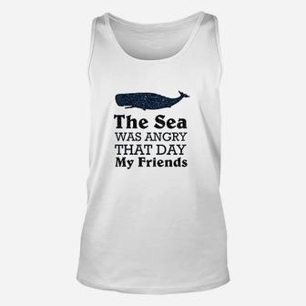 The Sea Was Angry That Day My Friends All Seasons Gray Unisex Tank Top | Crazezy DE