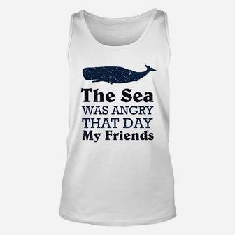 The Sea Was Angry That Day My Friends All Seasons Heather Royal Unisex Tank Top | Crazezy CA