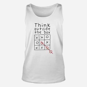 Think Out Side The Box Unisex Tank Top | Crazezy