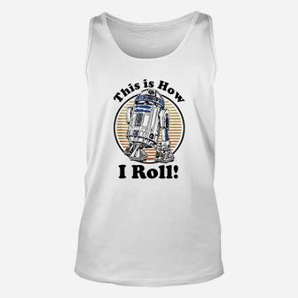 This Is How I Roll Retro Circle Portrait Unisex Tank Top | Crazezy