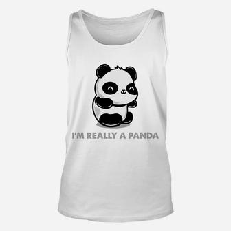 This Is My Human Costume Im Really A Panda Sweatshirt Unisex Tank Top | Crazezy CA