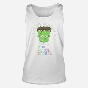 This Is My Scary Middle School Teacher Costume Don't Scare Unisex Tank Top | Crazezy