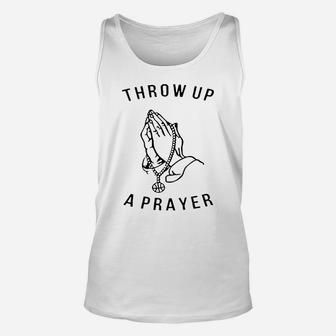 Throw Up A Prayer Unisex Tank Top - Thegiftio UK
