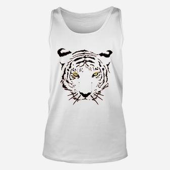 Tiger Orange Tiger Print Face Unisex Tank Top | Crazezy DE