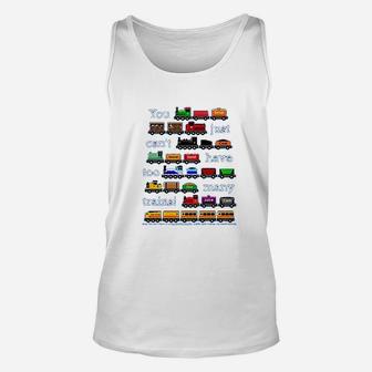 Too Many Trains Unisex Tank Top | Crazezy