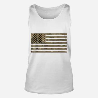 Us Flag - Usa Army, Camouflage, Camo T Shirt Unisex Tank Top | Crazezy