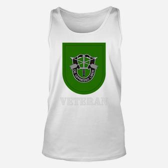 Us Special Forces - 10Th Sfg Group - Veteran Black Unisex Tank Top | Crazezy