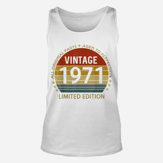 Vintage 1971 50 Year Old November 1971 50Th Birthday For Men Unisex Tank Top | Crazezy CA