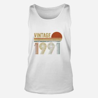Vintage 1991 30 Birthday Unisex Tank Top | Crazezy CA