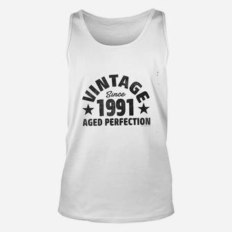Vintage Aged Perfection Since 1991 Unisex Tank Top | Crazezy AU