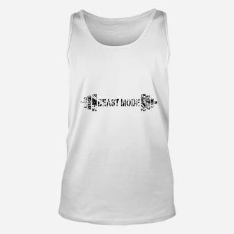 Vintage Beast Workout Mode With Black Unisex Tank Top | Crazezy
