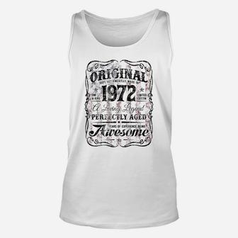Vintage Legend Made In 1972 The Original 48Th Birthday A8 Unisex Tank Top | Crazezy UK
