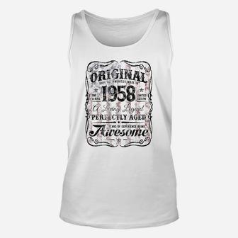 Vintage Legends Made In 1958 Classic 62Nd Birthday A8 Unisex Tank Top | Crazezy UK