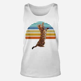 Vintage Retro Bengal Cat Owner Lovers Moms Dads Gift Unisex Tank Top | Crazezy CA