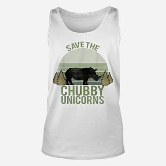 Vintage Retro Tshirt, Save The Chubby Unicorns T-Shirt Unisex Tank Top | Crazezy UK