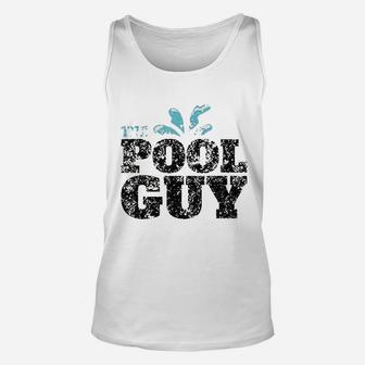 Vintage The Pool Guy Funny Swimming Unisex Tank Top | Crazezy