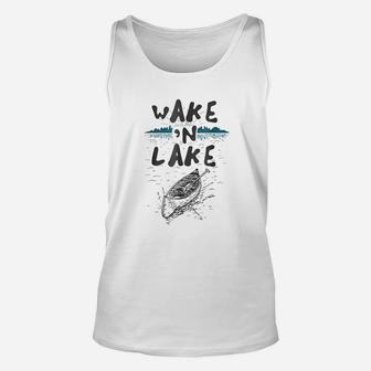 Wake And Lake Unisex Tank Top | Crazezy DE